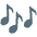 Musical Notes Emoji from Noto Emoji Set