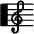 Musical Score High Contrast Emoji from Fluent Emoji High Contrast Set