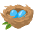 Nest With Eggs Emoji from Noto Emoji Set