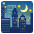 Night With Stars Emoji from Noto Emoji Set