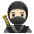 Ninja Light Skin Tone Emoji from Noto Emoji Set