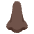 Nose Dark Skin Tone Emoji from Noto Emoji Set