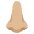 Nose Medium Light Skin Tone Emoji from Noto Emoji Set