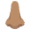 Nose Medium Skin Tone Emoji from Noto Emoji Set