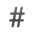 Number Sign Emoji from Noto Emoji Set