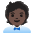 Office Worker Dark Skin Tone Emoji from Noto Emoji Set