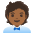 Office Worker Medium Dark Skin Tone Emoji from Noto Emoji Set