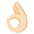 Ok Hand Light Skin Tone Emoji from Noto Emoji Set