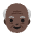 Old Man Dark Skin Tone Emoji from Noto Emoji Set