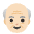 Old Man Light Skin Tone Emoji from Noto Emoji Set