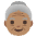 Old Woman Medium Skin Tone Emoji from Noto Emoji Set