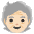 Older Person Light Skin Tone Emoji from Noto Emoji Set