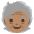 Older Person Medium Skin Tone Emoji from Noto Emoji Set