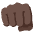 Oncoming Fist Dark Skin Tone Emoji from Noto Emoji Set