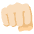 Oncoming Fist Light Skin Tone Emoji from Noto Emoji Set