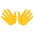 Open Hands Emoji from Noto Emoji Set