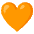 Orange Heart Emoji from Noto Emoji Set