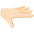 Palm Down Hand Light Skin Tone Emoji from Noto Emoji Set