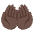 Palms Up Together Dark Skin Tone Emoji from Noto Emoji Set