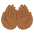 Palms Up Together Medium Dark Skin Tone Emoji from Noto Emoji Set