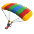 Parachute Emoji from Noto Emoji Set