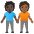 People Holding Hands Dark Skin Tone Medium Dark Skin Tone Emoji from Noto Emoji Set
