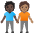 People Holding Hands Dark Skin Tone Medium Skin Tone Emoji from Noto Emoji Set
