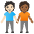 People Holding Hands Light Skin Tone Medium Dark Skin Tone Emoji from Noto Emoji Set