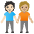 People Holding Hands Light Skin Tone Medium Light Skin Tone Emoji from Noto Emoji Set