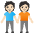 People Holding Hands Light Skin Tone Emoji from Noto Emoji Set