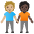 People Holding Hands Medium Light Skin Tone Dark Skin Tone Emoji from Noto Emoji Set