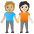People Holding Hands Medium Light Skin Tone Light Skin Tone Emoji from Noto Emoji Set