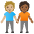 People Holding Hands Medium Light Skin Tone Medium Dark Skin Tone Emoji from Noto Emoji Set