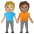 People Holding Hands Medium Light Skin Tone Medium Skin Tone Emoji from Noto Emoji Set