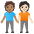 People Holding Hands Medium Skin Tone Light Skin Tone Emoji from Noto Emoji Set