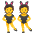 People With Bunny Ears Emoji from Noto Emoji Set