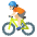 Person Biking Light Skin Tone Emoji from Noto Emoji Set