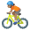 Person Biking Medium Skin Tone Emoji from Noto Emoji Set