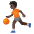 Person Bouncing Ball Dark Skin Tone Emoji from Noto Emoji Set