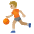 Person Bouncing Ball Medium Light Skin Tone Emoji from Noto Emoji Set