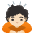 Person Bowing Light Skin Tone Emoji from Noto Emoji Set