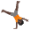 Person Cartwheeling Dark Skin Tone Emoji from Noto Emoji Set