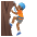 Person Climbing Medium Dark Skin Tone Emoji from Noto Emoji Set