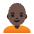 Person Dark Skin Tone Bald Emoji from Noto Emoji Set