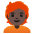 Person Dark Skin Tone Red Hair Emoji from Noto Emoji Set