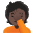 Person Facepalming Dark Skin Tone Emoji from Noto Emoji Set