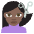 Person Getting Haircut Dark Skin Tone Emoji from EmojiTwo Colors Set