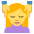 Person Getting Massage Emoji from EmojiTwo Colors Set