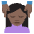 Person Getting Massage Dark Skin Tone Emoji from EmojiTwo Colors Set