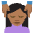 Person Getting Massage Medium Dark Skin Tone Emoji from EmojiTwo Colors Set